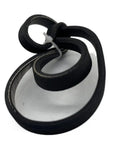 Top Shelf Rubber 19 Rib Drive Belt For Heavy Duty Machinery, flexible molded teeth, showcased in curled position.