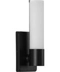 Blanco LED Collection Black One Light LED Wall Bracket For Modern Homes Wall Mount Accent Lighting With Sleek Dope Finish