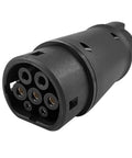 Hella Reliable EV Charger Adapter J1772 To Type 2 Socket IEC 62196 electric vehicle connection with six insulated pins.