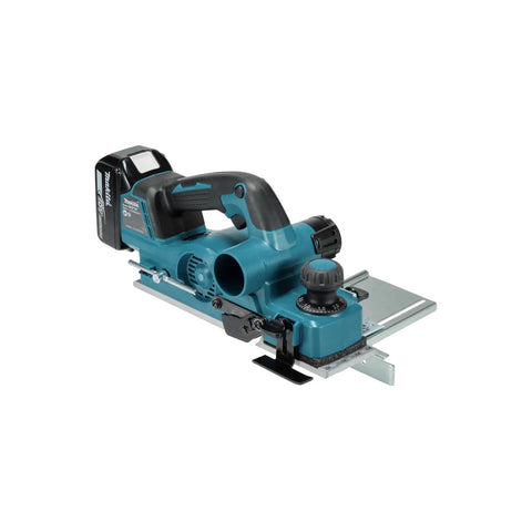 Badass Brushless Cordless Planer With 18v Lithium Power And An 82mm Precision Cutting Width For Sleek Finish Work Job Site Ready Bare Tool Build, side view of 82mm planer.