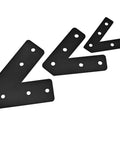 Six Piece 45 Degree L Brackets For Aluminum Profile Extrusion Corner Braces Joining Plates 2020 Series European Standard Heavy Duty Carbon Steel