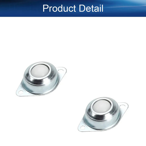 Top Shelf Flange Mounted Ball Transfer Bearings With Smooth Rollin Nylon Wheels 360 Degree Swivel For Work Benches And Utility Carts White 22 Pound Capacity Two Pack