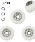 Electric Bike Hub Motor Planetary Gear Replacement Kit 36T with bearings and circlips, 3 white nylon gears, top view