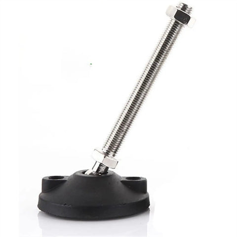 Four Adjustable Leveling Feet For Workbenches And Tables, 16mm Thread, 100mm Bottom, nylon foot cup with steel bolt