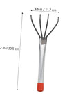 Three Piece Steel Garden Rake Set With Comfortable Grip Handles For Soil Loosening, Beach Digging And Planting Tasks, rake dimensions.