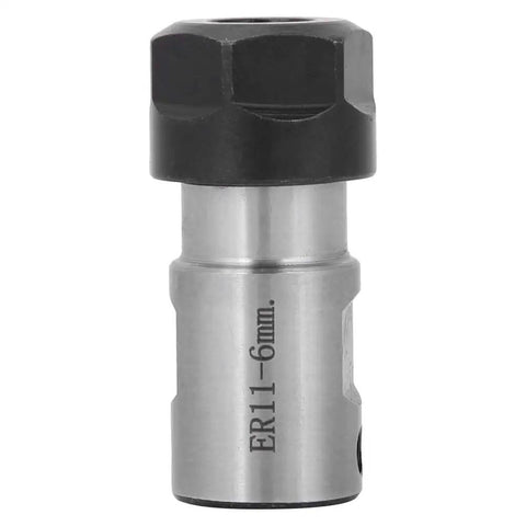 Heavy Duty C16 ER11 Milling Holder Chuck Collet Spacer Sleeve for deep hole machining, 6mm shaft diameter, durable metal construction.