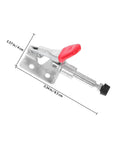 4 Piece Nonslip Toggle Clamps Set For Woodworking, Sturdy Horizontal Push-Pull Workholding Tools For Jigs And Fixtures, Pro-Grade, Built To Speed Up Parts, Durable PVC And Iron Construction