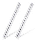Hella Durable 12 Inch Piano Hinges Two Pack Stainless Steel Continuous Hinge pre drilled, silver, for cabinet and boat storage.