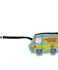 Detachable Mystery Machine card holder for Scooby Doo Big Face Mini Backpack Purse, colorful faux leather design.