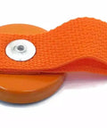 All-Terrain Lock Out Key For UFP Surge Brake Trailer With Magnetic Strap And Heavy Duty Steel Laser Cut Bright Orange Finish