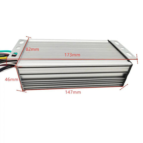 Brushless DC Motor Controller For E Bikes And Scooters, Compatible With 48V 60V 64V Systems, 500W Power, Aluminum Alloy Housing