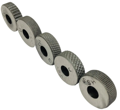Set of 6 HSS knurls for Single Wheel Knurling Tool Holder For Knurling Operations With Different Patterns And Gripping Design, 12 X 12 X 100 MM Size