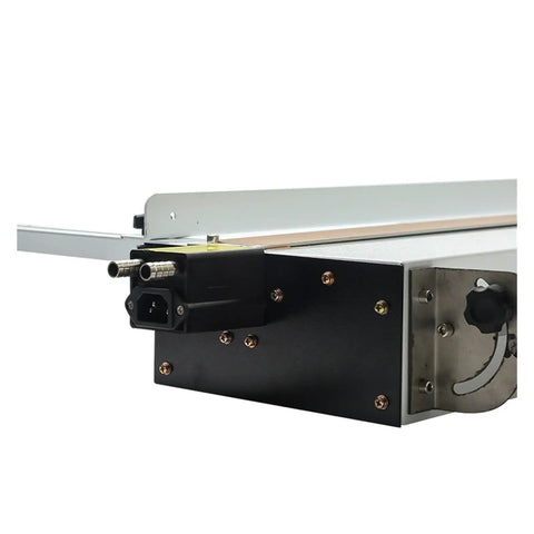 Pro Level One Side Acrylic Heat Bender With Rapid Water Cooling System And Precise Angle Bracket, close-up of heating element and connections.