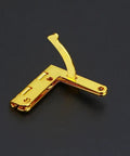 Rock Sturdy Cabinet Hinges 5 Pack Antique Brass 90 Degree Spring Assist Pivot Clamps No Sweat Setup For Closet Cupboards Wine Boxes Jewelry Lids, close-up view.