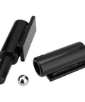 FUNSUEI 7-inch black weld-on gate hinge kit, barrel-style, 4-piece set for swing gates