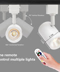Lit 12W RGBW Track Light Heads With 16 Color Options And Independent Warm White Chip H Style Track Lighting For Accent Retail
