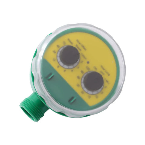 Automatic Sprinkler Timer With Rain Delay And Manual Watering, Smart Garden Irrigation Controller, top view of dial