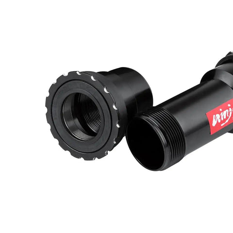 Close-up of Threaded Press Fit Bottom Bracket For BB86 BB92 Frames To 24mm Cranks For MTB And Road Bikes Ride Ready Ninja BB Compatible