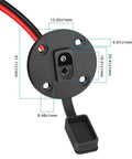 Beefy Weatherproof SAE Connector Power Cable Set 12AWG Extension Sidewall Port Flush Mount Quick Connect detailed view