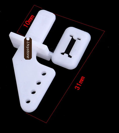 Nylon control horn 21 x 10mm for Z Push Rods Set For RC Aircraft And Boats Ten Pieces 1.5 x 450mm