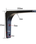 Built Tough Steel Floating Shelf Brackets Heavy Duty Wall Mount Bracket dimensions 250mm x 200mm cold rolled iron for modern decor