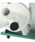 Close-up of 2 HP Canister Dust Collector With Aluminum Impeller From Polar Bear Series showing intake ports and motor details for woodworking shops