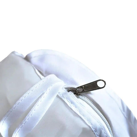 Close-up of zipper detail on 5 Gallon 220 Micron Zipper Bag Filter Bag for Liquids Great for Fruit Juice Soy Milk Medicinal Residues Cold Brew Cider