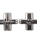 Hidden Cross Door Hinges 180 Degree Concealed Zinc Alloy 2 Pack For Doors And Cabinets Modern Style With Brushed Silver Finish