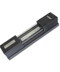 Heavy Duty Spirit Level With High Contrast Liquid Filled Vials Engineered To Take A Beating And Deliver Zero Sweat Alignment Across Demanding Construction Sites, side view, black aluminum body.