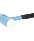 Dead Blow Hammer 1 Lb With Two Soft Faces Steel Filled For Minimal Rebound And Smooth Hits Great For Automotive Woodworking And Metalwork DB175 VN58514, close-up of hammer head and handle