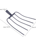 Versatile Garden Manure Fork Hand Fork Rugged Yet Lightweight Workhorse For Yard Farm And Hobby Plots Pitch Fork size diagram