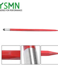 Beefy 43 Inch Hay Bale Spear Set, 3000 Lb Capacity, Heavy Duty Spring Steel, Replacement Attachment For Tractors, Loaders, Cranes