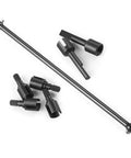 1/10 Scale 4WD RC Car CV Joint Propeller Shafts Front And Rear Upgrade Replacement For Hot Shot Style Models, metal shafts