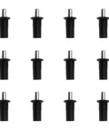 Top Shelf Cabinet Door Spring Pins And Damper Replacement Hardware For Kitchen Cupboards No Hassle Swap Metal Shaft set of 12 black pivot pins.