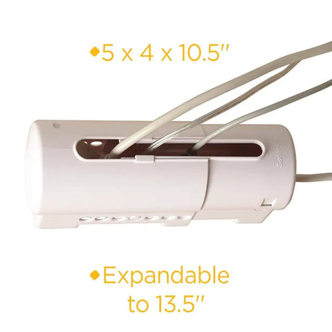 Expandable Power Strip Cover For Baby Proofing Keeps Outlets Covered And Cords In Check No More Cord Pulls Custom Fit 13.5 Inches