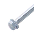 Motorcycle Engine Mounting Screw Set 10 Pc Easy Install Hardware Kit M6 Thread 8mm Diameter Silver Finish Durable Metal Fasteners for Pros Techs and DIYers silver bolt close-up