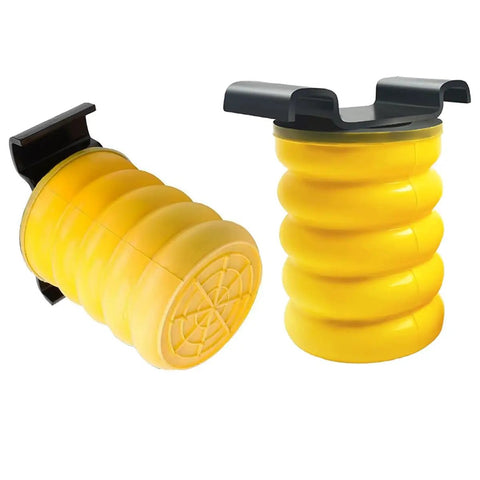 SSR-610-54 Rear Suspension Air Helper Spring Kit for 4x4 4x2 trucks, showing yellow coiled springs for Toyota, Nissan, Mitsubishi models.