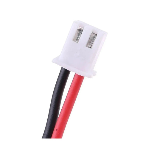Close-up of connector with red and black wires for Water Flow Generator For DIY Power Conversion 12V To 80V 10W Mini Hydroelectric Turbine Kit Durable Rust Resistant Construction For Home Generators For Off Grid Systems.