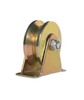 V Groove Rigid Track Wheel Sliding Gate Roller With Bracket Beefy Heavy Duty Barn Door Casters 120mm 45 Steel