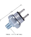 90 To 120 PSI Air Pressure Switch For Air Compressors 1/8 Inch NPT Male Thread DC 24V Or 12V