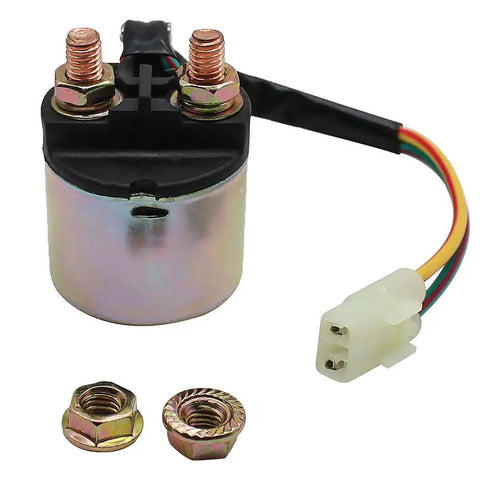 Starter Solenoid Relay For Honda TRX Rancher 350 2000 2006 ATV Replacement heavy-duty 2-post relay with wires and nuts