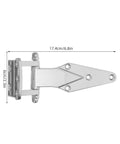 Concealed Zinc Alloy Door Hinge Set, Heavy Duty Hidden Hinge for Industrial Use, Adjustable No Show Mount, Ultra Durable Zinc Alloy Hardware for Commercial Fridges and Cabinets, 2 Pack, 17.4cm x 6cm