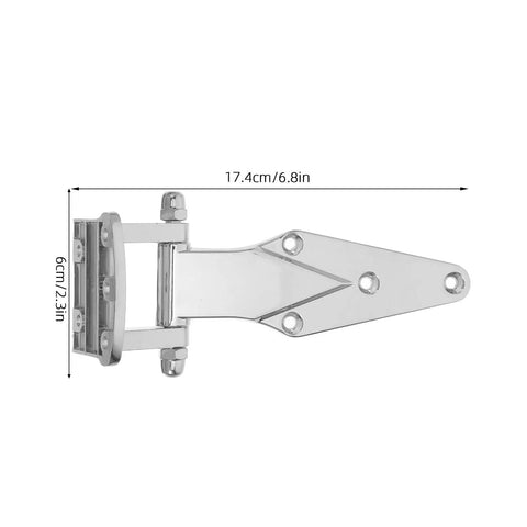 Concealed Zinc Alloy Door Hinge Set, Heavy Duty Hidden Hinge for Industrial Use, Adjustable No Show Mount, Ultra Durable Zinc Alloy Hardware for Commercial Fridges and Cabinets, 2 Pack, 17.4cm x 6cm