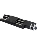 Rock Solid Motorized Linear Translation Stage Spot On Precision Displacement Platform With Stepper Motor and Elastic Coupling for Smooth Rapid Lab Operations, black aluminum frame, precise displacement control