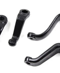 Beefed Up Pitman Arm Replacement For Off Road 4x4 Trucks And SUVs ZONF8403 Heavy Duty Steering Linkage Durable Alloy Construction Easy Install Premium Auto Part For Maximum Steering Stability, black alloy pitman arms set