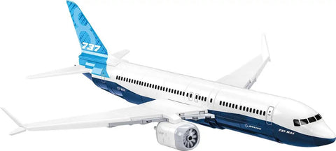 Boeing 737-8 Plane Building Kit With 340 High Quality Elements, Dope Moving Parts, Pilot And Passenger Figures, EU Made By A Brand