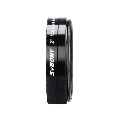 Side view of 2 Inch Variable Polarizing Moon Filter for Telescopes with multi coated optical glass and aluminum frame