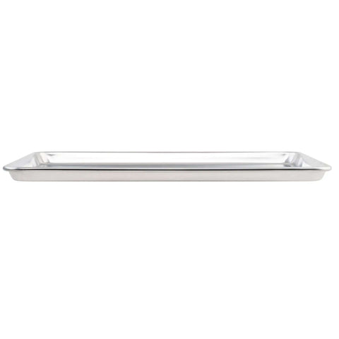 Commercial Grade Aluminum Sheet Pan With Large Flat Baking Surface Two Thirds Size 18 Gauge Reinforced Rim Closed Bead Rust Resistant