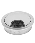 Eight Piece Desk Grommet Cable Hole Cover Kit For Clean Cord Management On Home Office And Computer Desks 53mm Zinc Alloy Durable Frame Smooth Finish Lets Cables Pass Through Easily And Keeps Your Workspace Neat And Slick., desk grommet top view