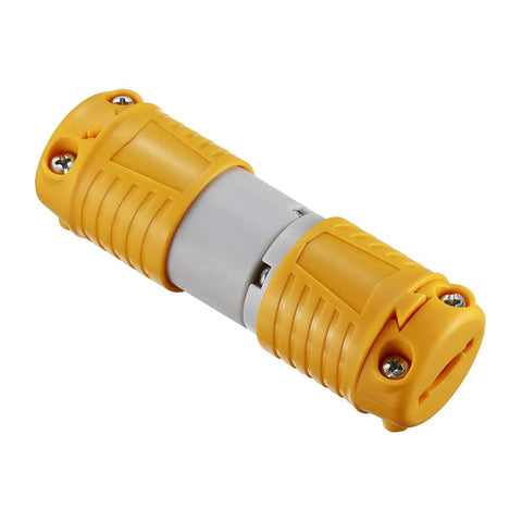 Extension Cord Ends Set For Household Appliances 15 Amp 125 Volt Heavy Duty Replacement Plug And Connector Kit close-up view